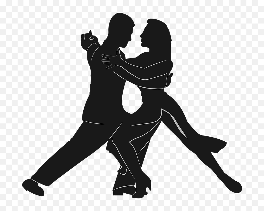 Ftestickers Love Double People Dance - Silhouette Dance Emoji,Salsa Dancing Emoji