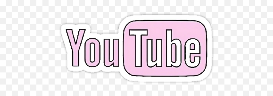 Youtube Pink Sticker Glitch Emoji - Grav3yardgirl,Emoji Youtube