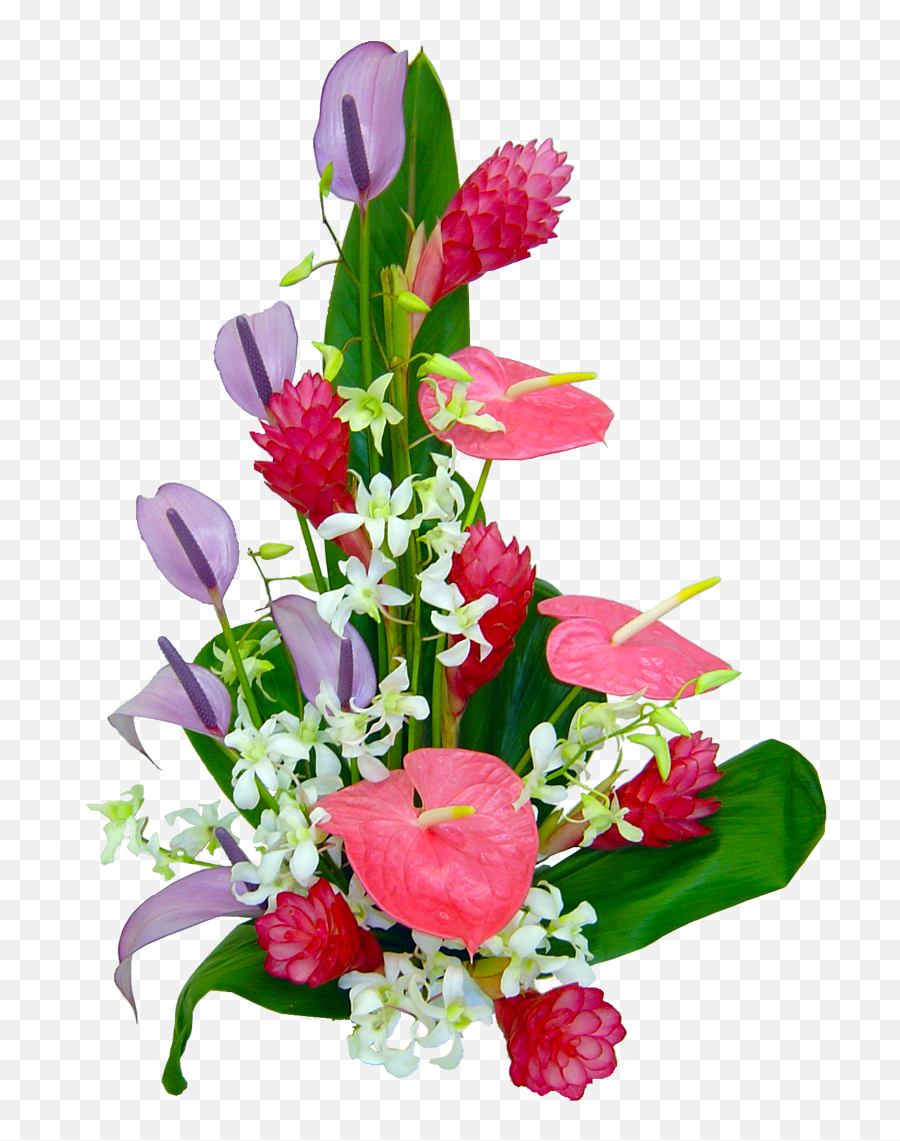 Tropical Bouquet Png Clipart - Flower Bouquet Orchid Png Emoji,Bouquet Of Flowers Emoji