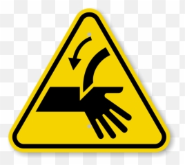 Iso Cutting Of Fingers Curved Blade Symbol Sign - Warning Hand Emoji