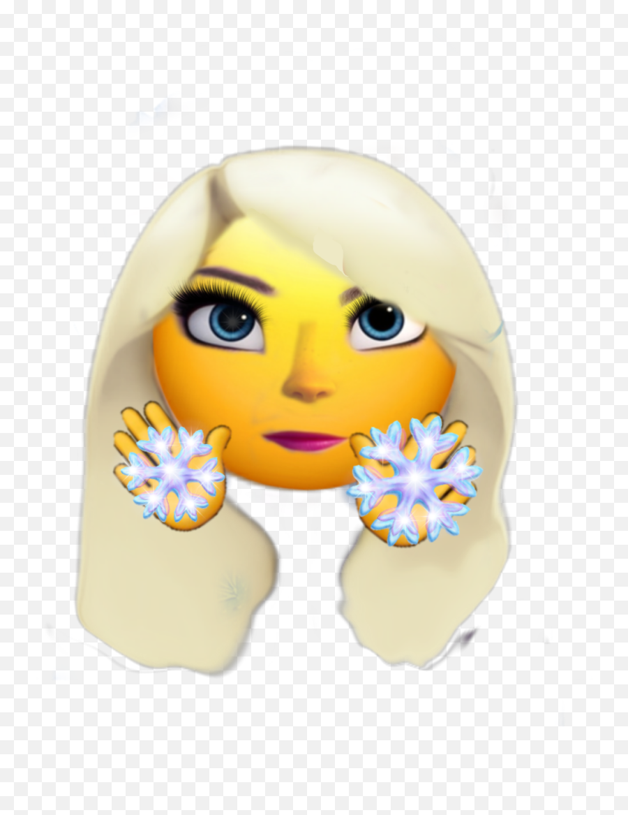 Emoji Snow Elsa Frozen Sticker - Happy,Emoji Frozen