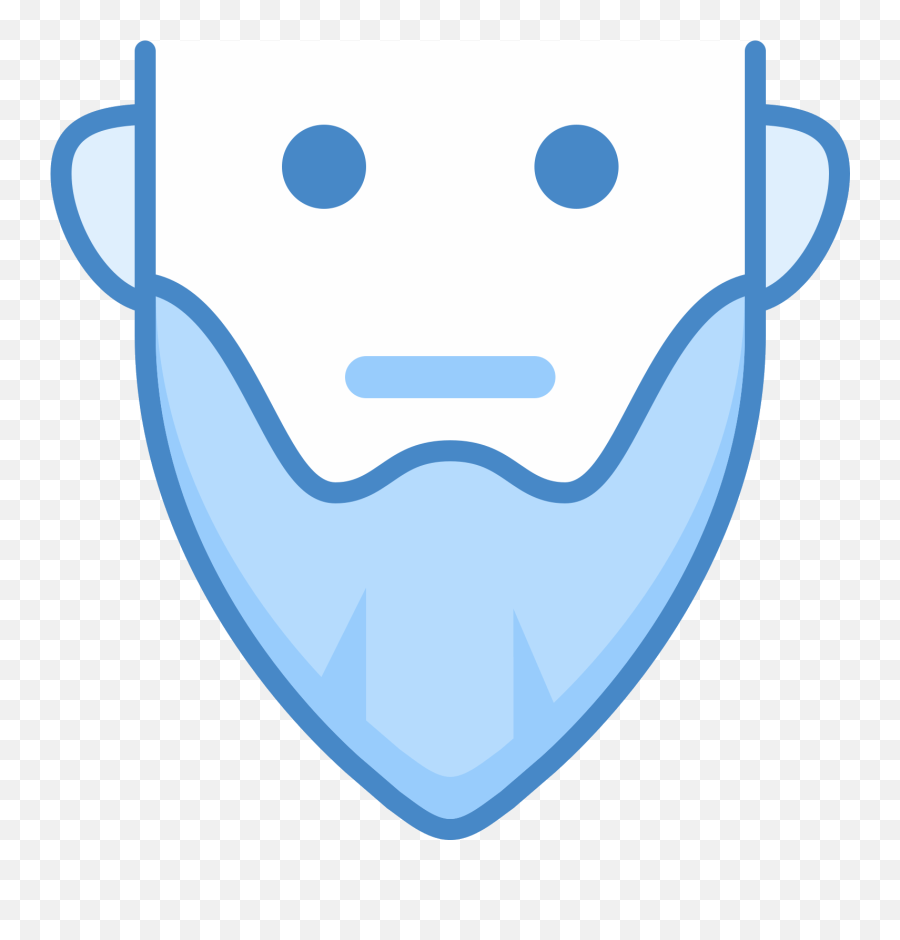 Man With A Long Beard Clipart - Happy Emoji,Beard Emoticon