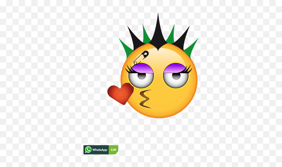 Whatsapp Sim Smiley Creator - Whatsapp Emoji,Punk Emoji