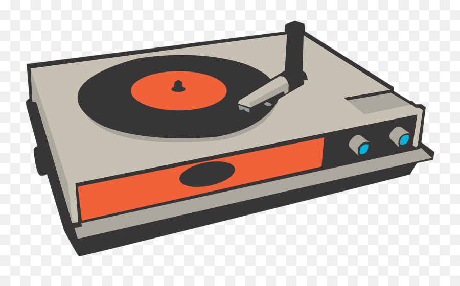 Record Player Needle Retro Dj Old - Record Player Clip Art Emoji,Vinyl Record Emoji