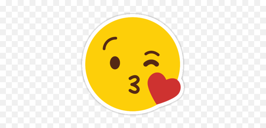 Cute Sending Kisses Whatsup Emojoy - Emoji,Relaxed Emoticon