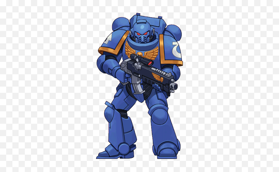 Space Marine Stickers For Android Ios - Warhammer Space Marine Cartoon Emoji,Warhammer Emoji