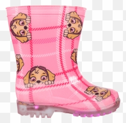 Boots Rain Pvc Lights Paw Patrol - Meisjes Regenlaarzen Met Lichtjes Emoji,Cowboy Boots Emoji