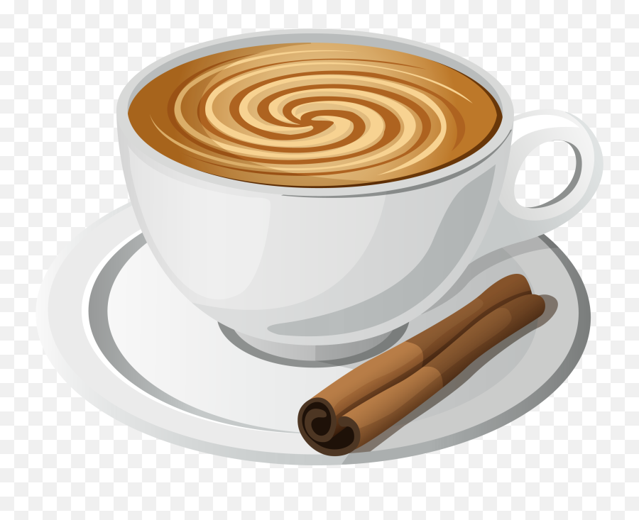 Coffee Cup Cafe Emoji Latte - Cappuccino Clipart Png,Coffee Cup Emoji