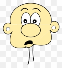 Cartoon Bald Man - Hair Loss Emoji