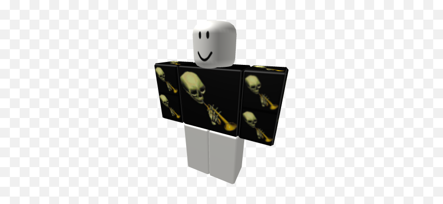 Skeleton Trumpet - Mountain Climber Shirt Roblox Emoji,Trumpet Emoticon
