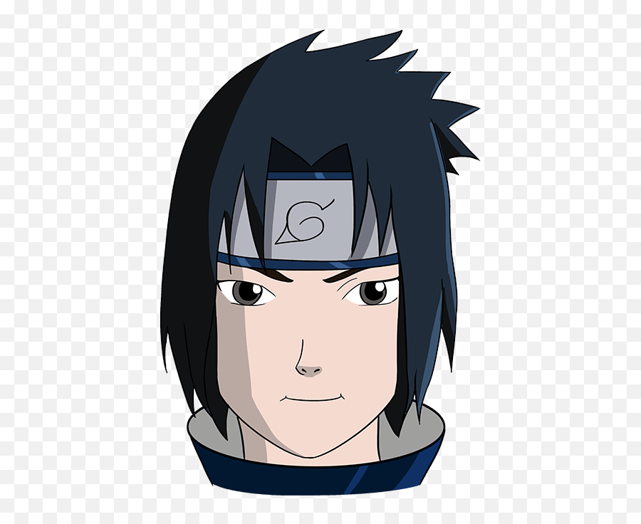 How To Draw Sasuke Uchiha From Naruto - Sasuke Naruto Drawing Easy Emoji,Naruto Emoji