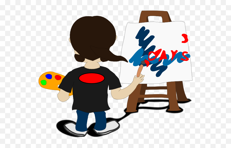 Clip Art Artist Paint Palette Clipart Kid - Clipartix Painter Clipart Emoji,Paint Palette Emoji