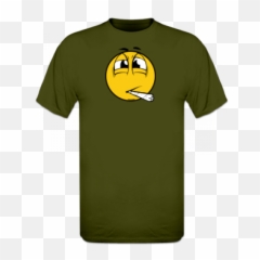 Stoned Smiley Face T - Shirt Steak And Blowjob Day Emoji