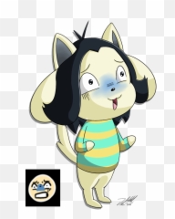 Temmie - Cartoon Emoji,Muscles Emoji