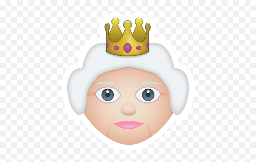 Cartoon Emoji,British Flag And Queen Emoji