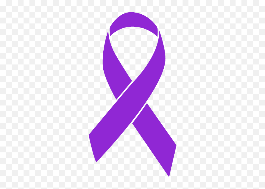 Purple Awareness Ribbon Png Free - Black Cancer Ribbon Png Emoji,Awareness Ribbon Emoji