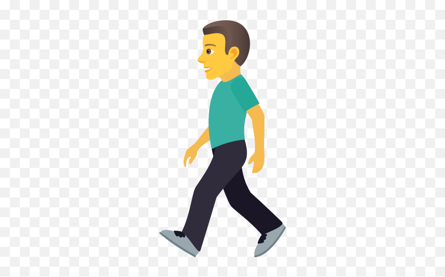 Emoji Man Walking Copypaste Wprock - Persona Caminando Emoji,Santa Emoji
