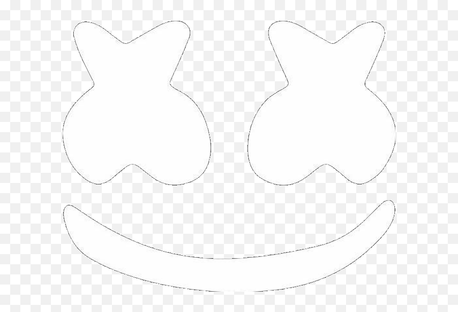 Marshmello Emoji White Xd - Marshmello Logo White Png,Marshmello Emoji