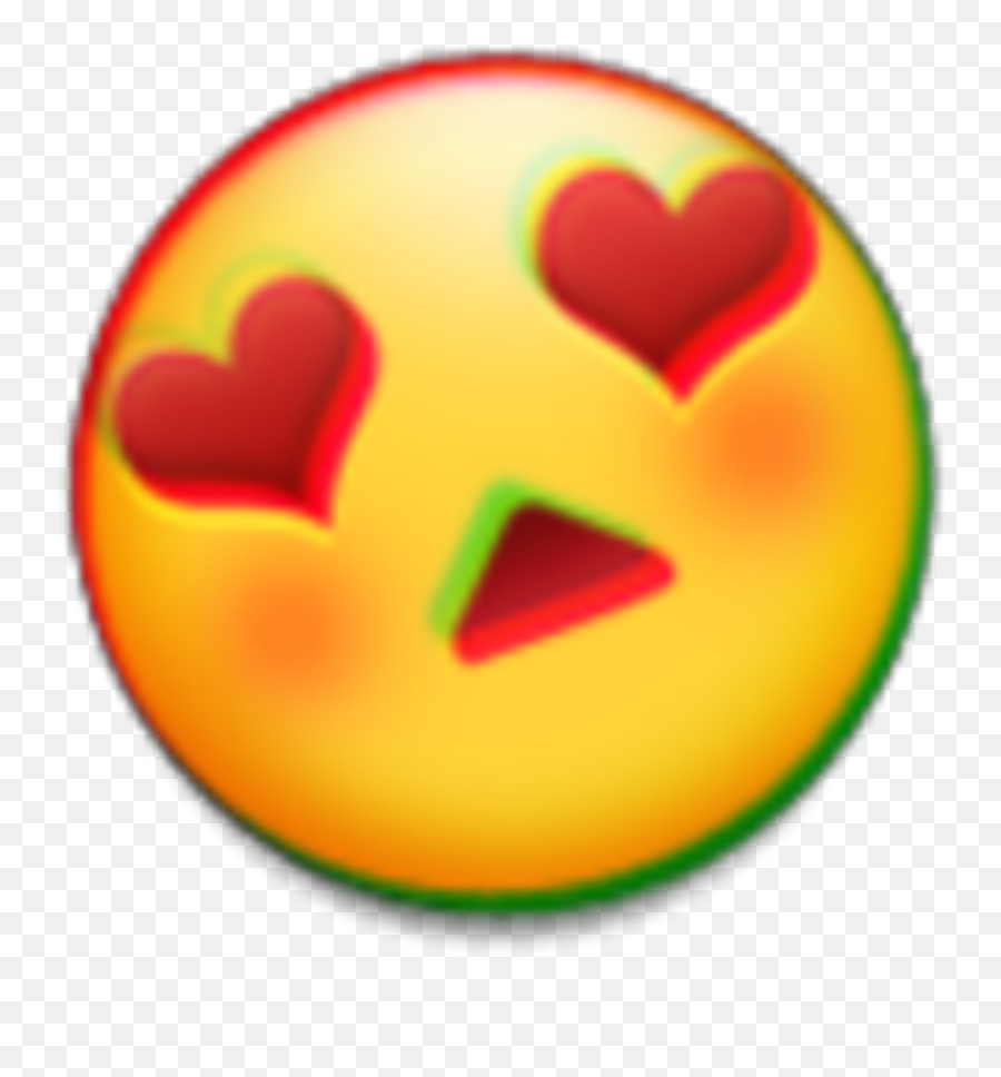 Enamorado Glitch Sticker - Transparent Emoji Heart Face,Emoji Enamorado
