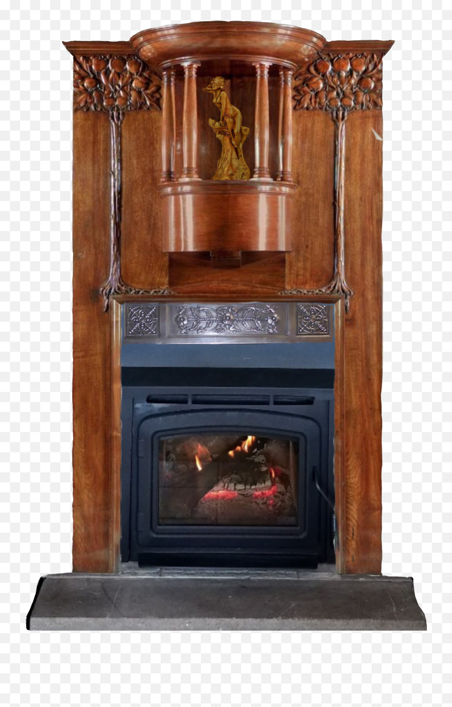 Artnouveau Fireplace Sticker - Solid Emoji,Fireplace Emoji