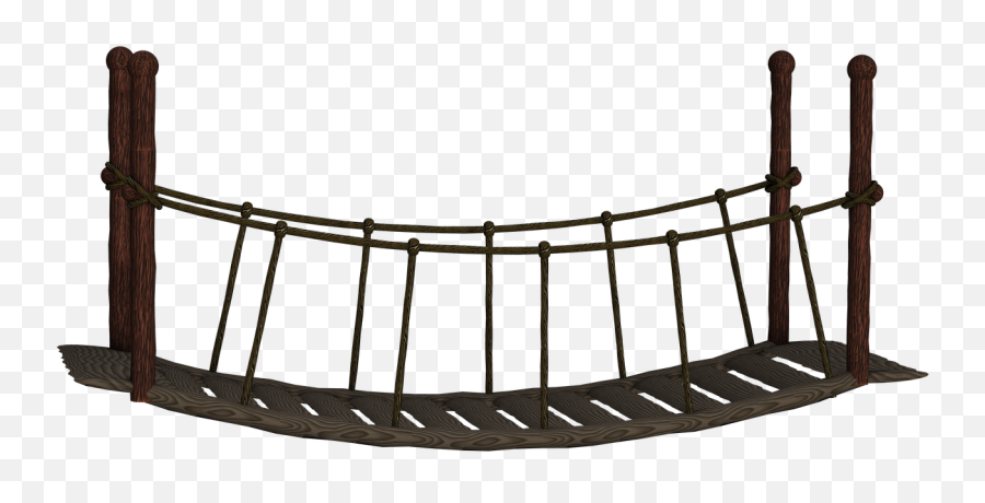 Bridge Suspension Bridge Wooden Bridge Suspension Wires - Troll Bridge Clip Art Emoji,Roller Coaster Emoji