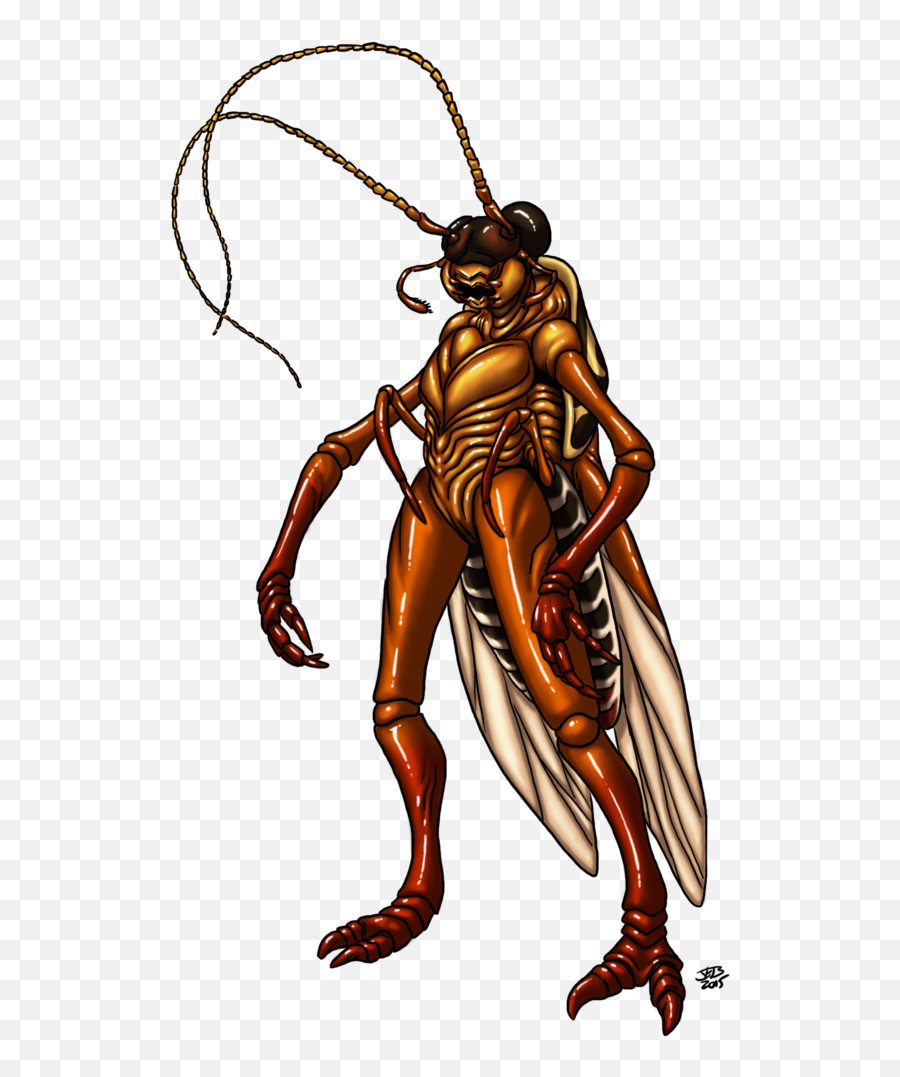 Roach Drawing Humanoid - Humanoid Roach Transparent Werecockroach Emoji,Cockroach Emoji