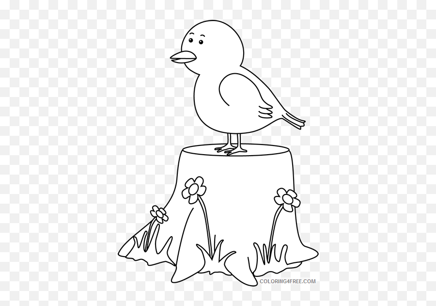 Black And White Bird Coloring Pages - Dot Emoji,White Bird Emoji