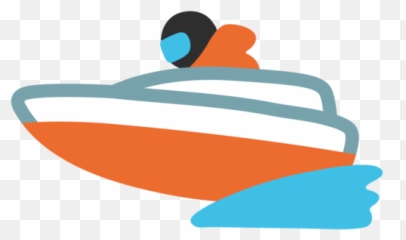 Speedboat Emoji - Motorboot