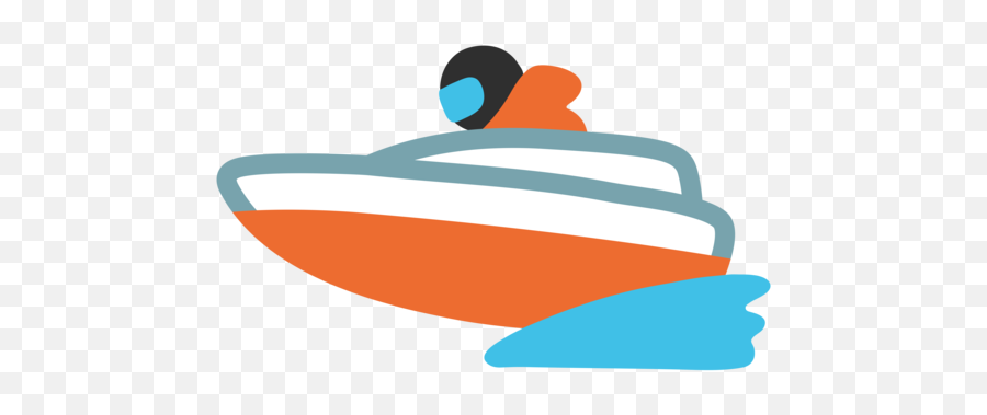 Speedboat Emoji - Motorboot Emoji,Top Speed Emoji