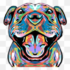 Pitbull - Blue Pit Bull Cartoon Emoji,Pitbull Emoji