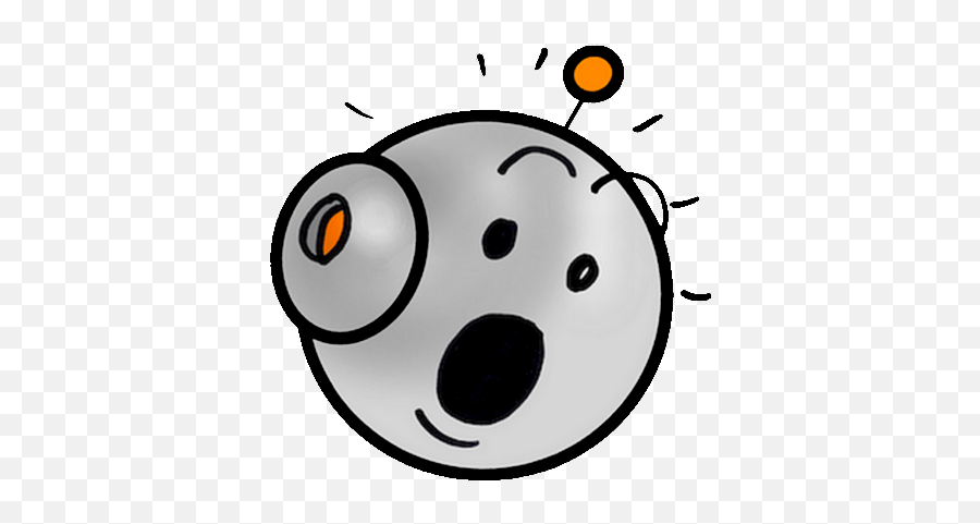 Ch Smiley Robot Gris Surpris - Clip Art Emoji,Robot Emoji Iphone