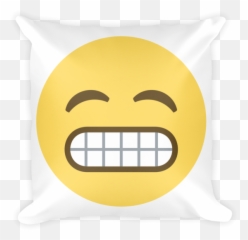 Grinning Emoji Pillow - Face With Smiling Eyes One