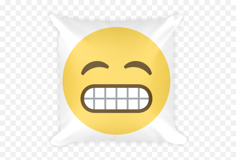 Grinning Emoji Pillow - Grinning Face With Smiling Eyes Emoji One,Couch Emoji