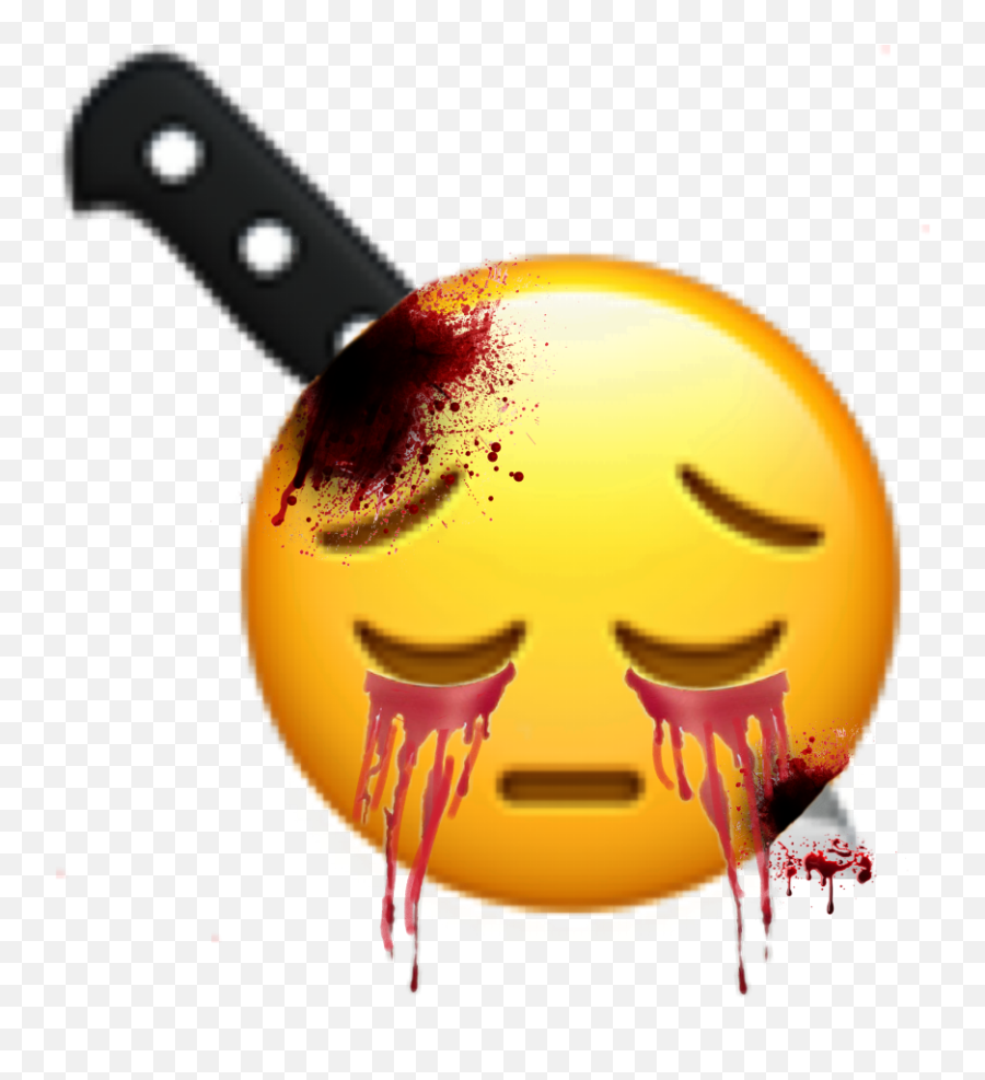 Istab Istabyou Stab Knife Dead Blood Emoji Sad Sigh Fre - Knife Emoji With Blood,Sigh Emoticon