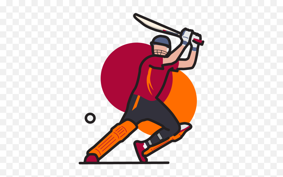 Png Transparent Ball And Bat - Transparent Background Cricket Clipart Png Emoji,Cricket Emoji