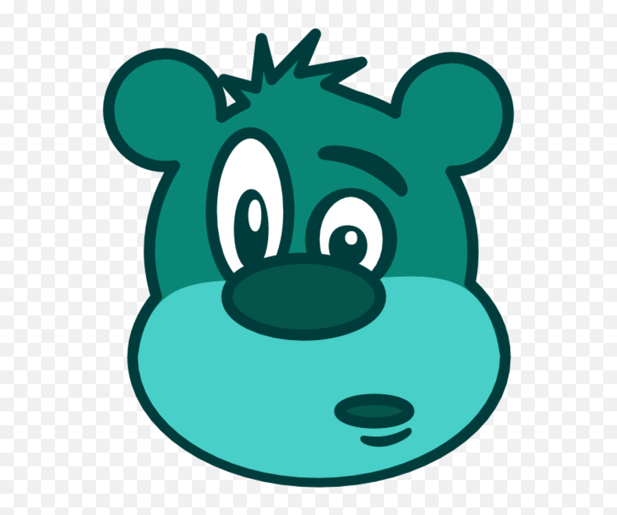 Bear Face Cartoon - Clip Art Library Cartoon Bear Face Emoji,Bear Face Emoji