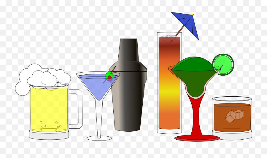 Cocktail Clipart Happy Hour Cocktail - Happy Hour Drinks Clipart Emoji,Happy Hour Emoji