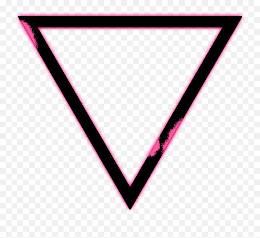 Triangle Neon Black 4asno4i - Triangle Emoji,Black Triangle Emoji