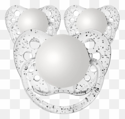 Glitter Clear Personalized Pacifiers 3 Pack - Daddys Girl Adult Pacifier Emoji,Pacifier Emoji