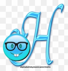 Monica Michielin Alfabetos LIGHT BLUE SMILE EMOTICON EMOJI - Emoji Icon Transparent Background