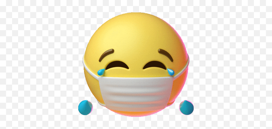 Joy Laughing Sticker By Emoji For Ios U0026 Android Giphy In - Mask Emoji Gif,Funny Emojis Faces