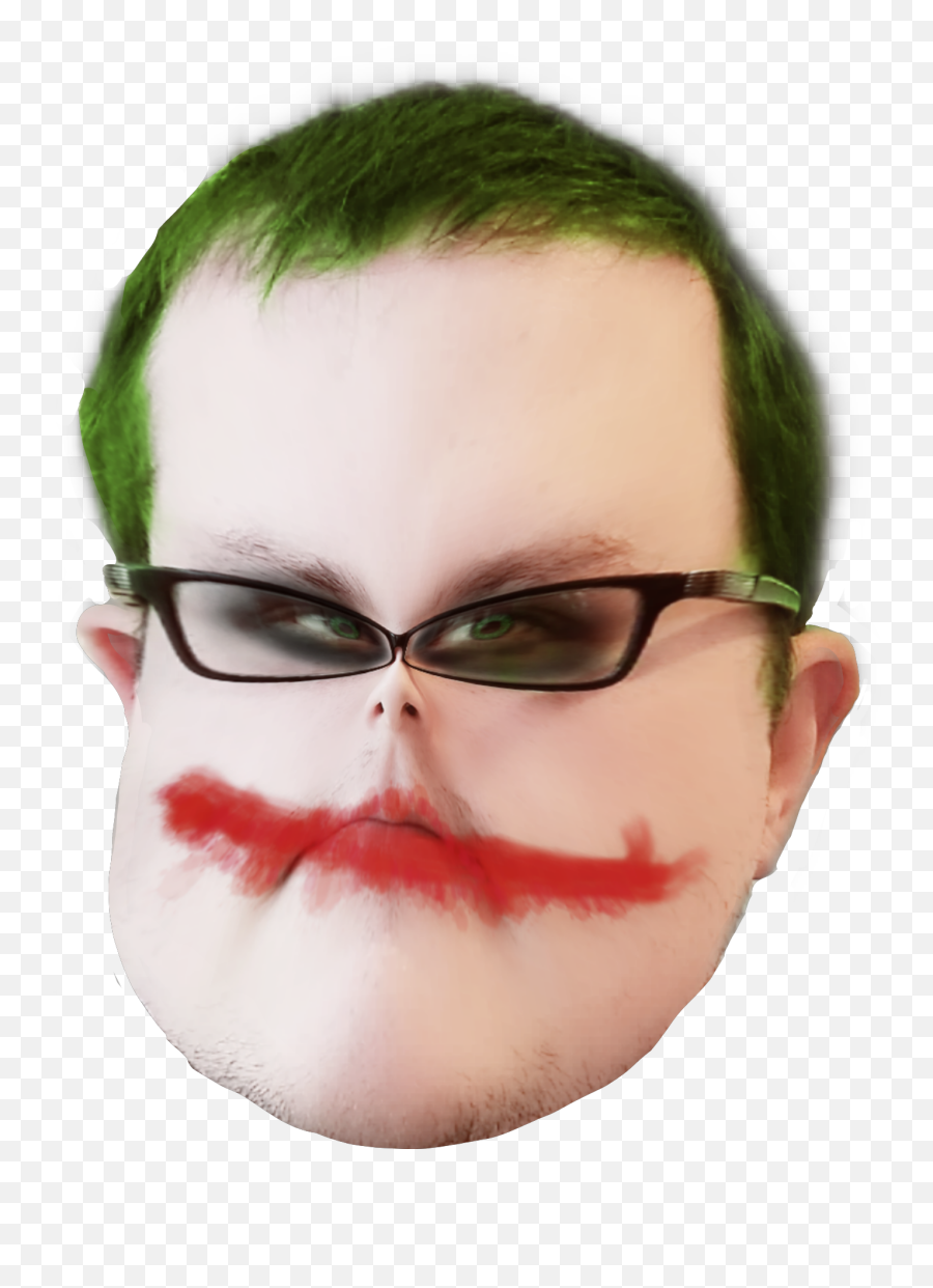 Joker Derpyface Derpy Batman Fat - Full Rim Emoji,Hyper Emoji