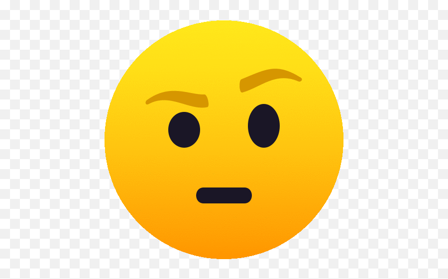 Face With Raised Eyebrow People Gif - Happy Emoji,Doubtful Emoji