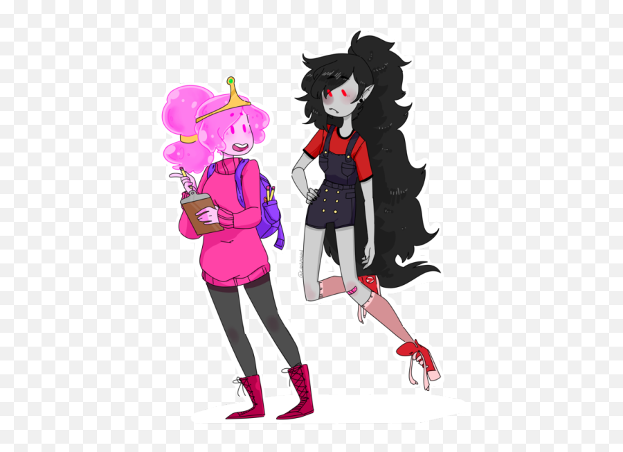 Koyuspace - Koyuspace Bubblegum And Marceline Sharing Outfits Emoji,Neckbeard Emoji