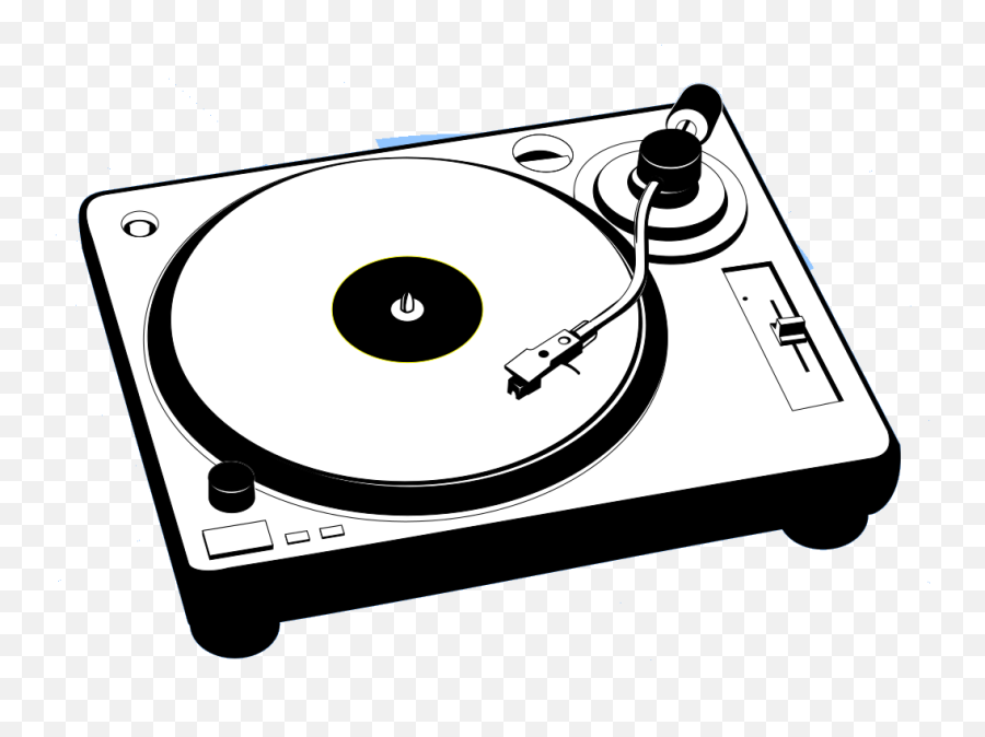 Turntable Music Player Png Svg Clip - Record Player Clipart Emoji,Record Player Emoji
