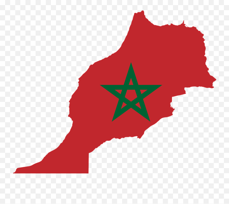 Morocco Flag Map - Morocco Map Flag Png Emoji,Morocco Flag Emoji