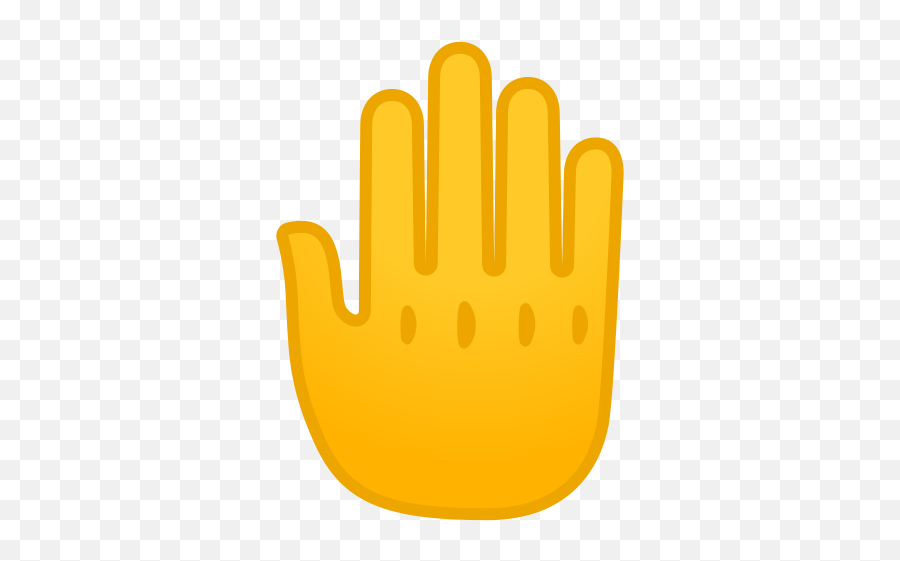 Raised Back Of Hand Emoji - Mão Emoji,Back On Top Emoji