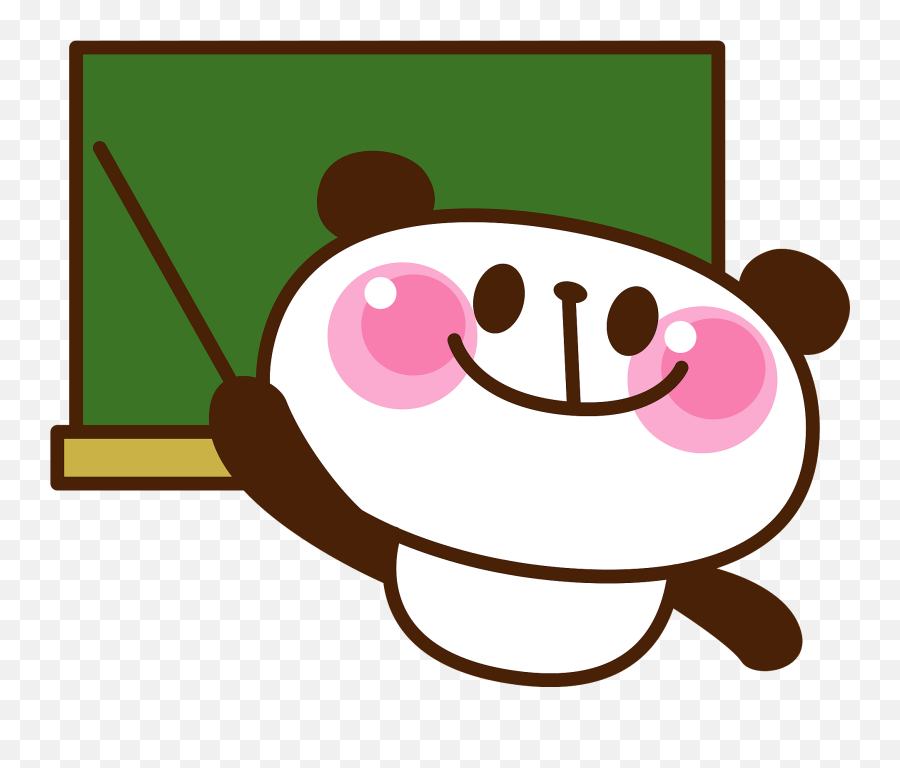 Giant Panda Animal Teacher Clipart Emoji,Panda Emoticon