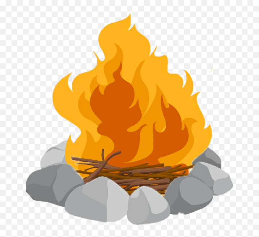 Bonfire Sticker Challenge - Campfire Clipart Transparent Emoji,Bonfire Emoji