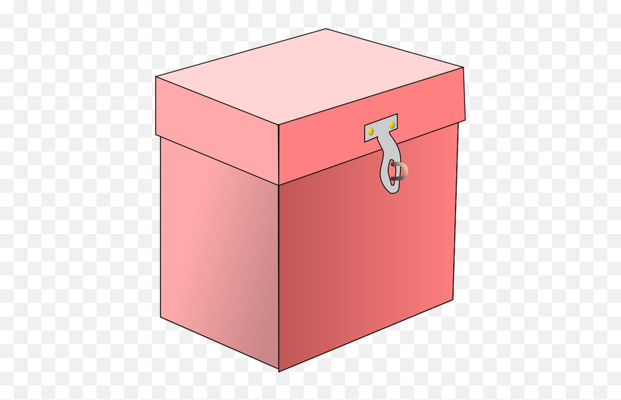 Vector Image Of A Red Box - Box Clipart Emoji,Cardboard Box Emoji